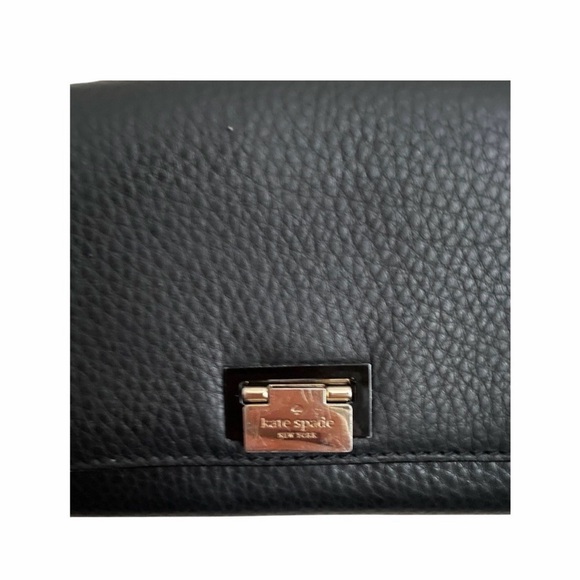 Kate Spade Black Pebbled Leather Crossbody Bag or Clutch - Picture 3 of 13